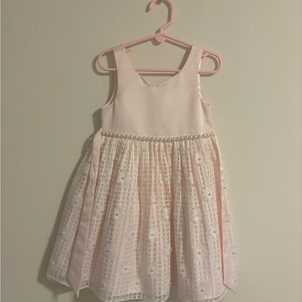 American Princess Light Pink Formal Dress with Pearl Details